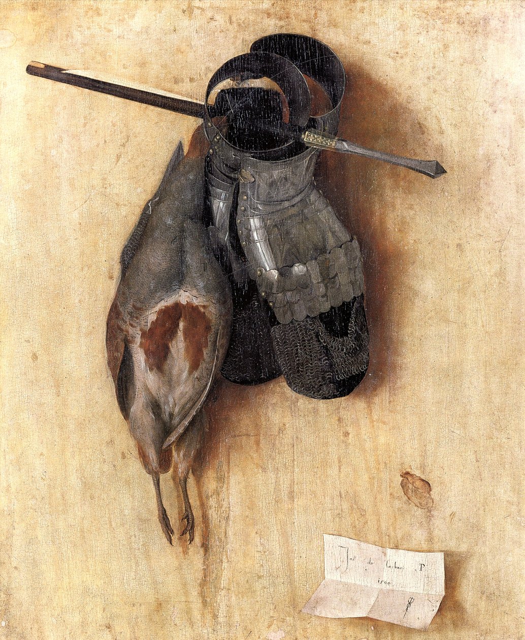 Nature morte à la perdrix et aux gants de fer - Jacopo de