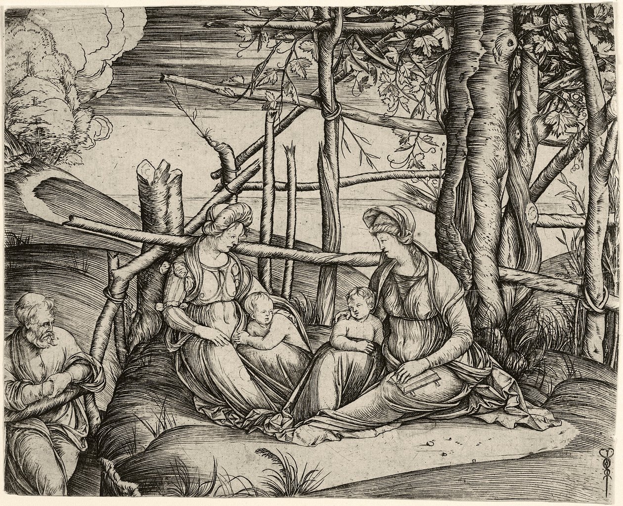 La Sainte Famille avec Sainte Élisabeth et l