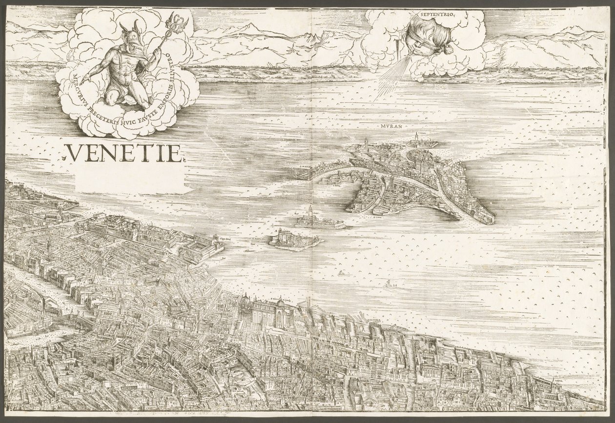 Vue de Venise [bloc central supérieur], 1500 - Jacopo de Barbari