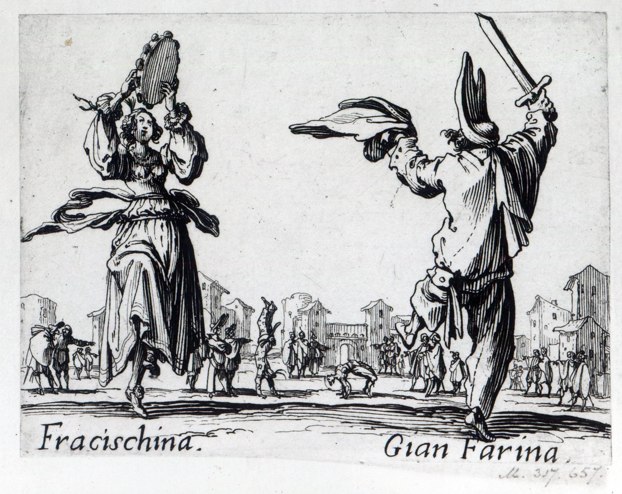 Balli de Sfessania, vers 1622 - Jacques Callot