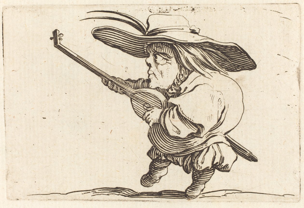 Le Joueur de luth, c.1622 - Jacques Callot