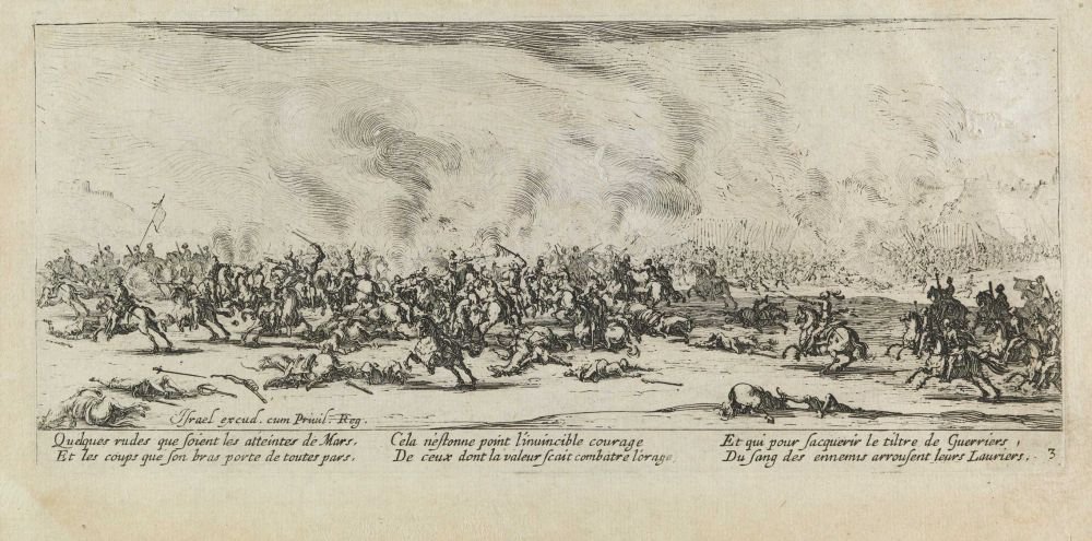 La bataille Les misères et les malheurs de la guerre, pl. 3 - Jacques Callot