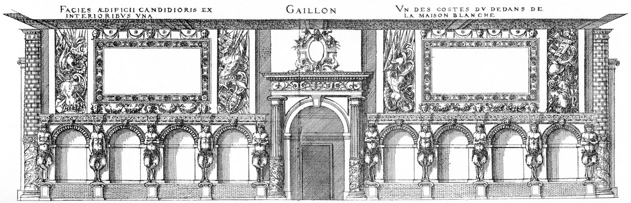 Gaillon, un des murs intérieurs de la Maison Blanche - Jacques I Androuet du Cerceau