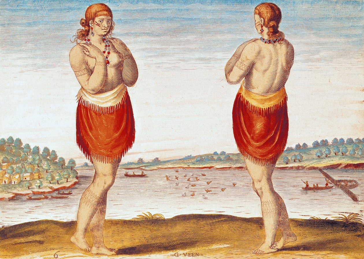 Une jeune noble de Secoton, de 