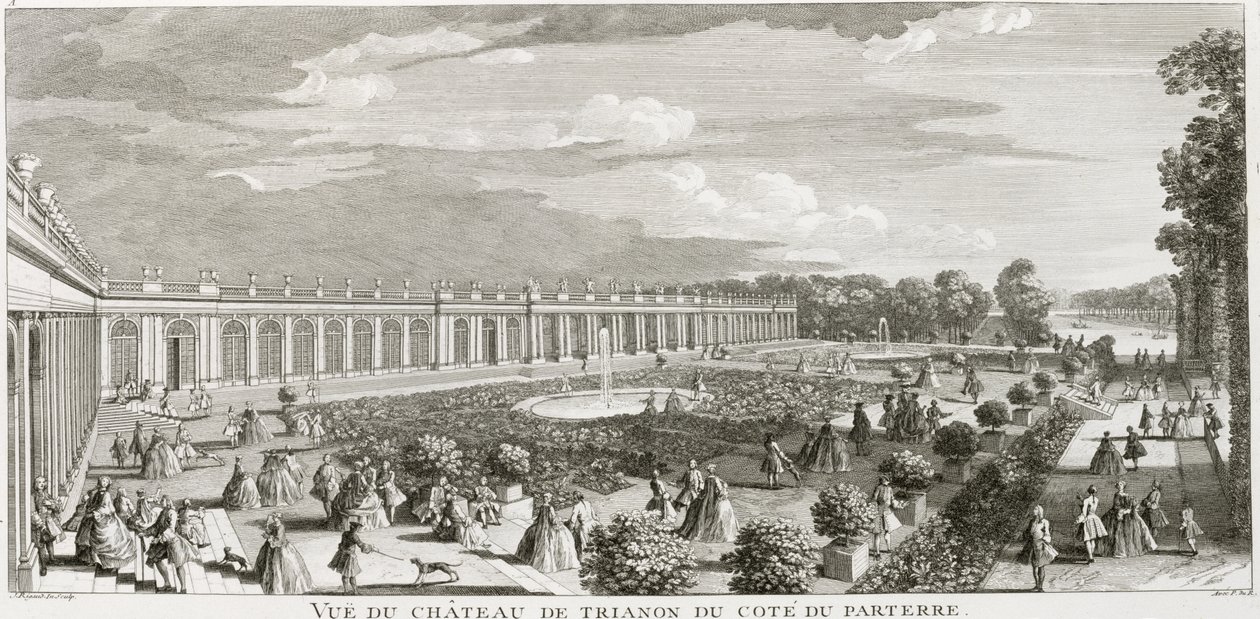 Vue du Château de Trianon, le parterre - Jacques Rigaud