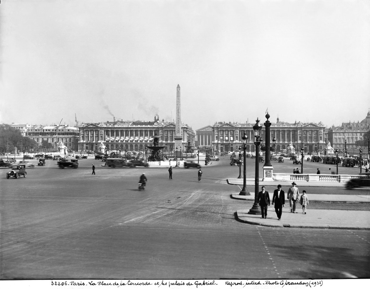 Place de la Concorde, conçue en 1757 - Jacques Ange Gabriel
