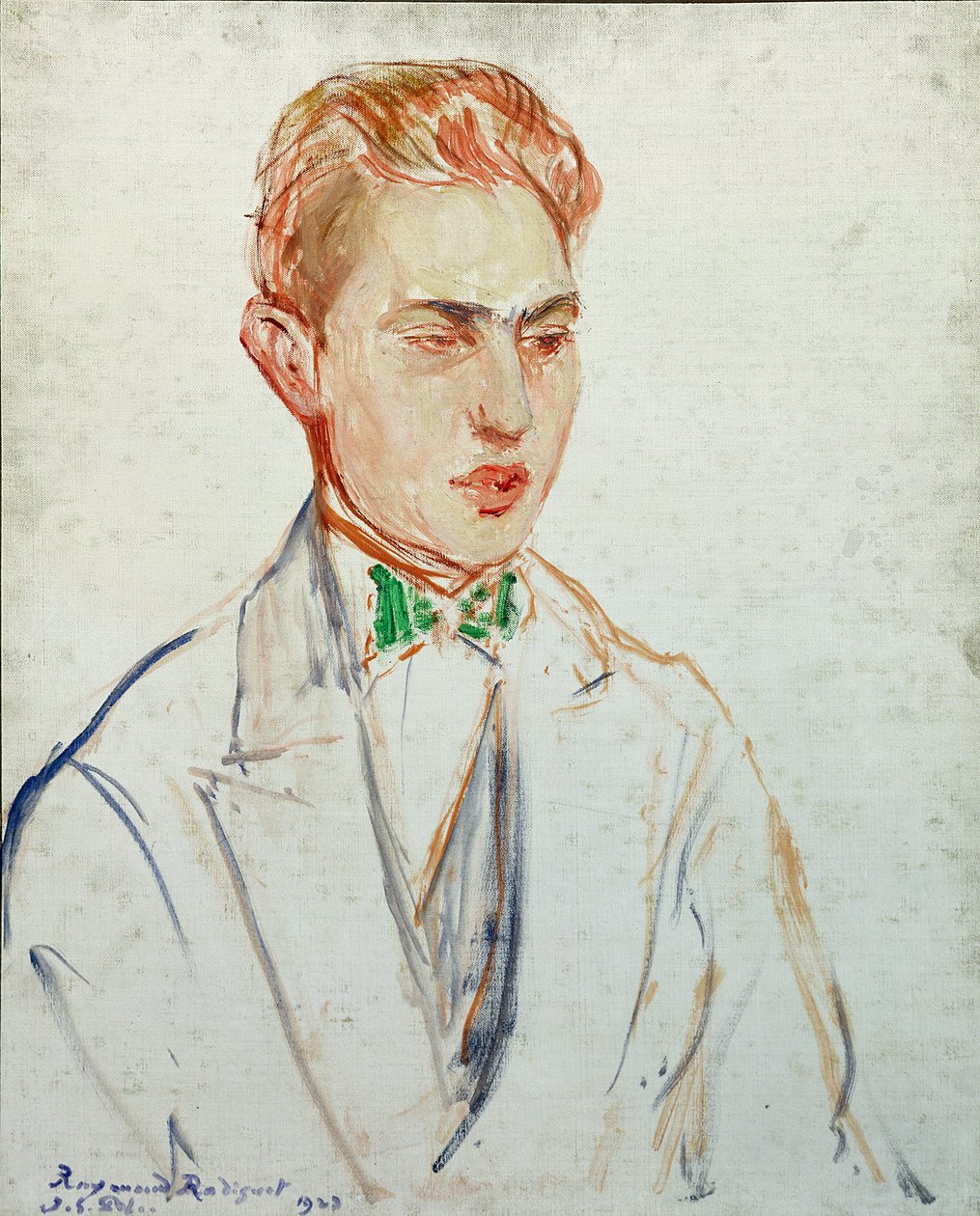 Étude pour un portrait de Raymond Radiguet (1902-23) 1923 - Jacques Emile Blanche