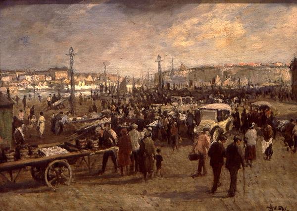 La Vente de Poissons - Jacques Emile Blanche
