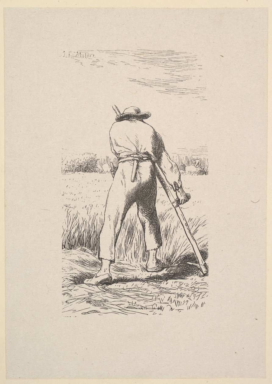 Le faucheur de blé - Jacques Adrien Lavieille