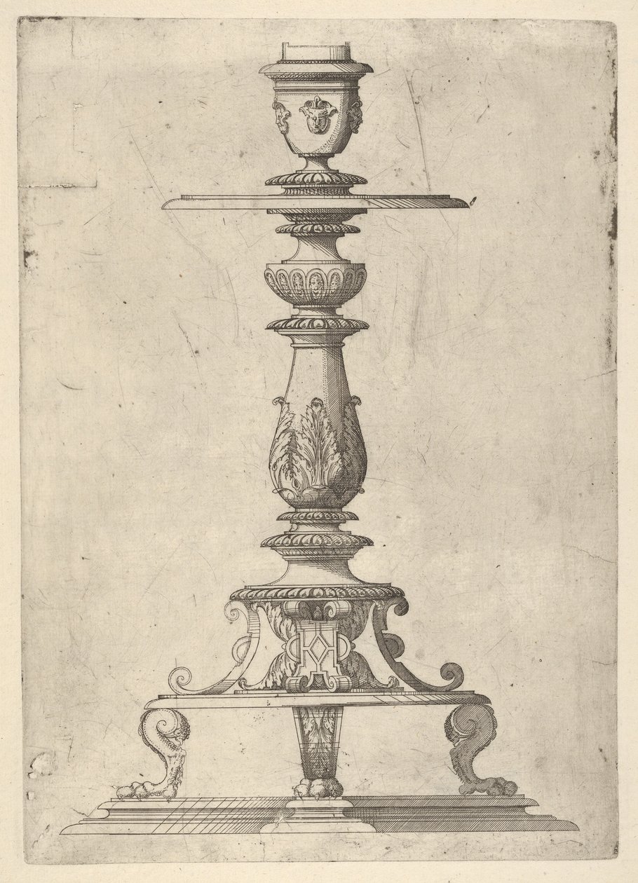 Design pour un chandelier, 1548-49 - Jacques Androuet Du Cerceau