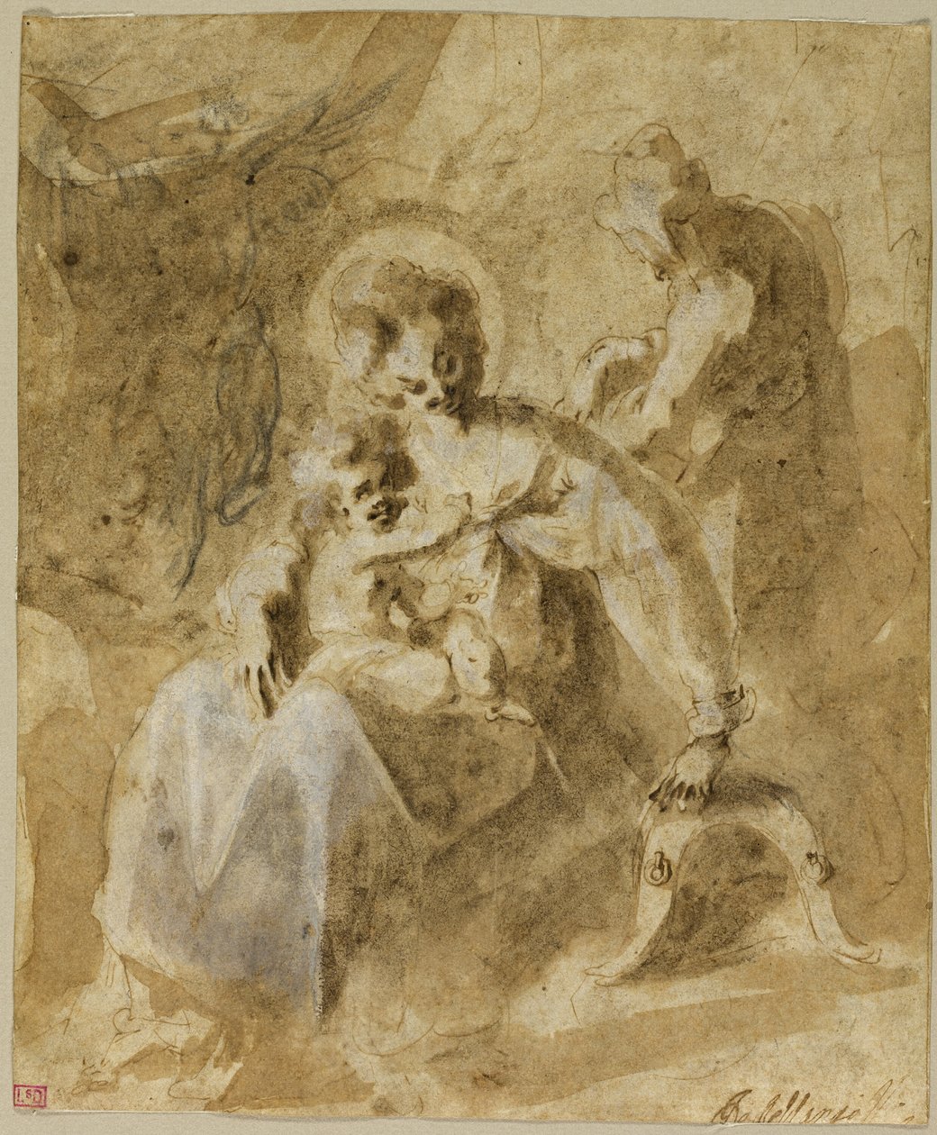 La Sainte Famille se repose lors de la fuite en Égypte - Jacques Bellange