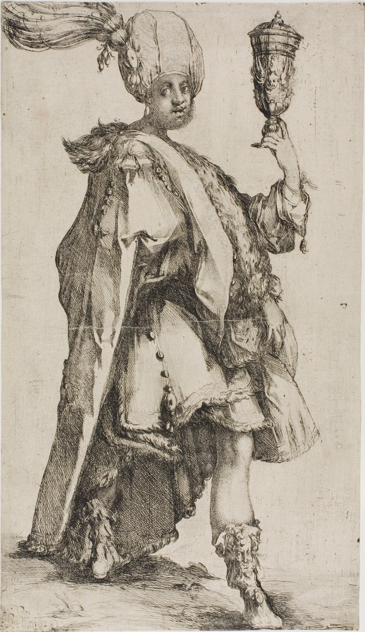 Les trois mages : Balthasar, roi de Saba - Jacques Bellange
