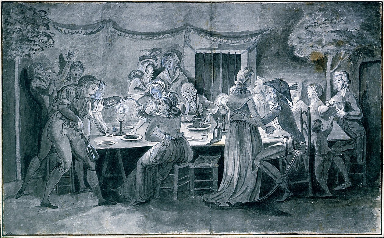Dîner de noces pendant la Révolution - Jacques Bertaux
