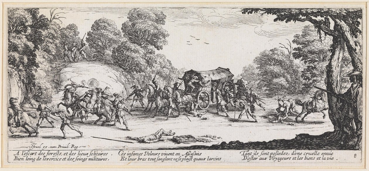 Attaque contre un autocar - Jacques Callot