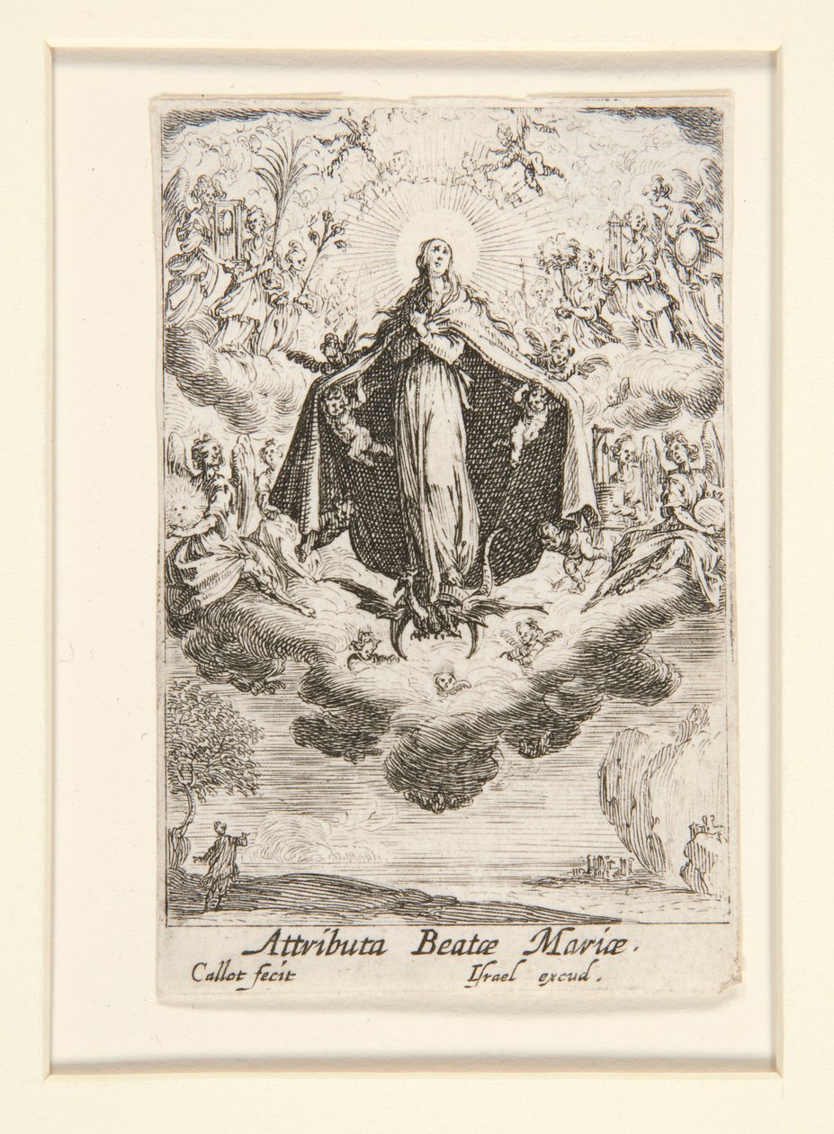 Attributions de la Vierge, no. 14 de La Vie de la Vierge - Jacques Callot
