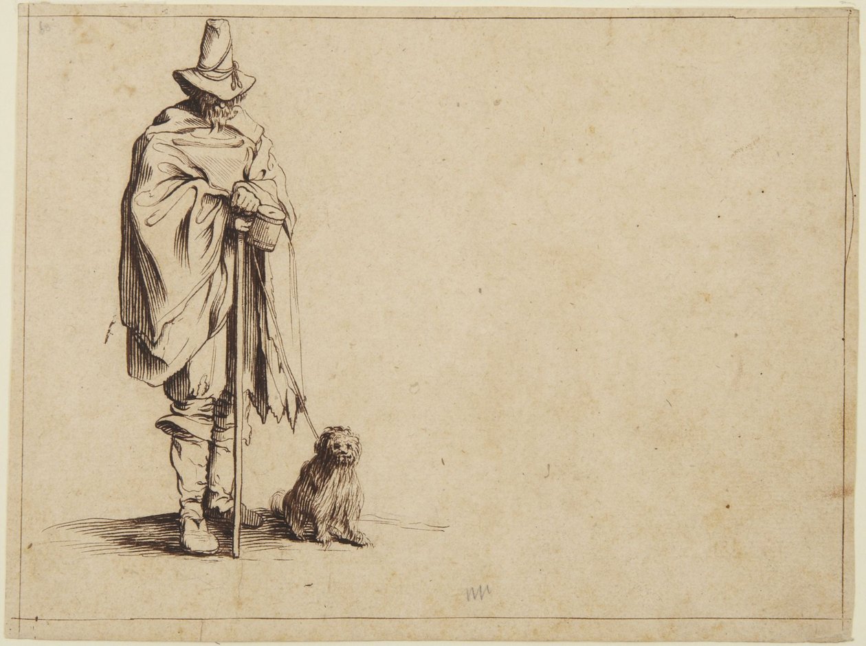 Mendiant avec un chien - Jacques Callot