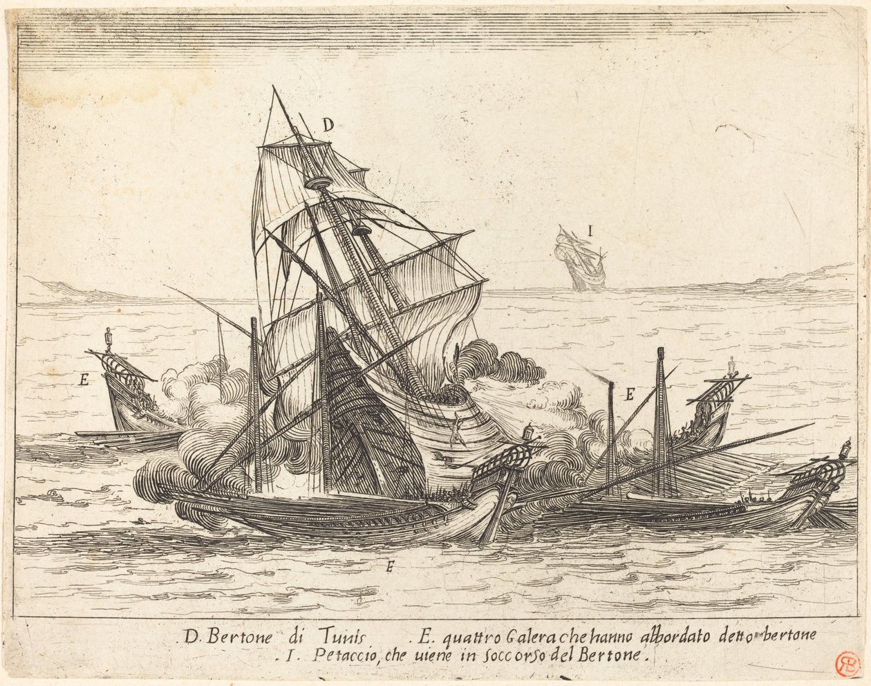 Embarquement du Bertone - Jacques Callot