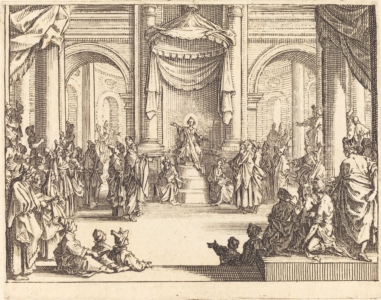Le Christ disputant avec les docteurs - Jacques Callot