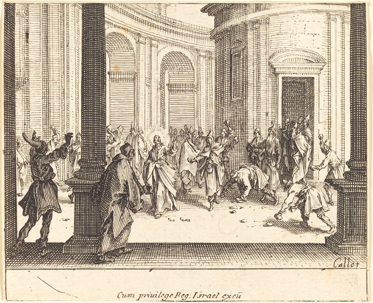 Le Christ et la femme adultère - Jacques Callot