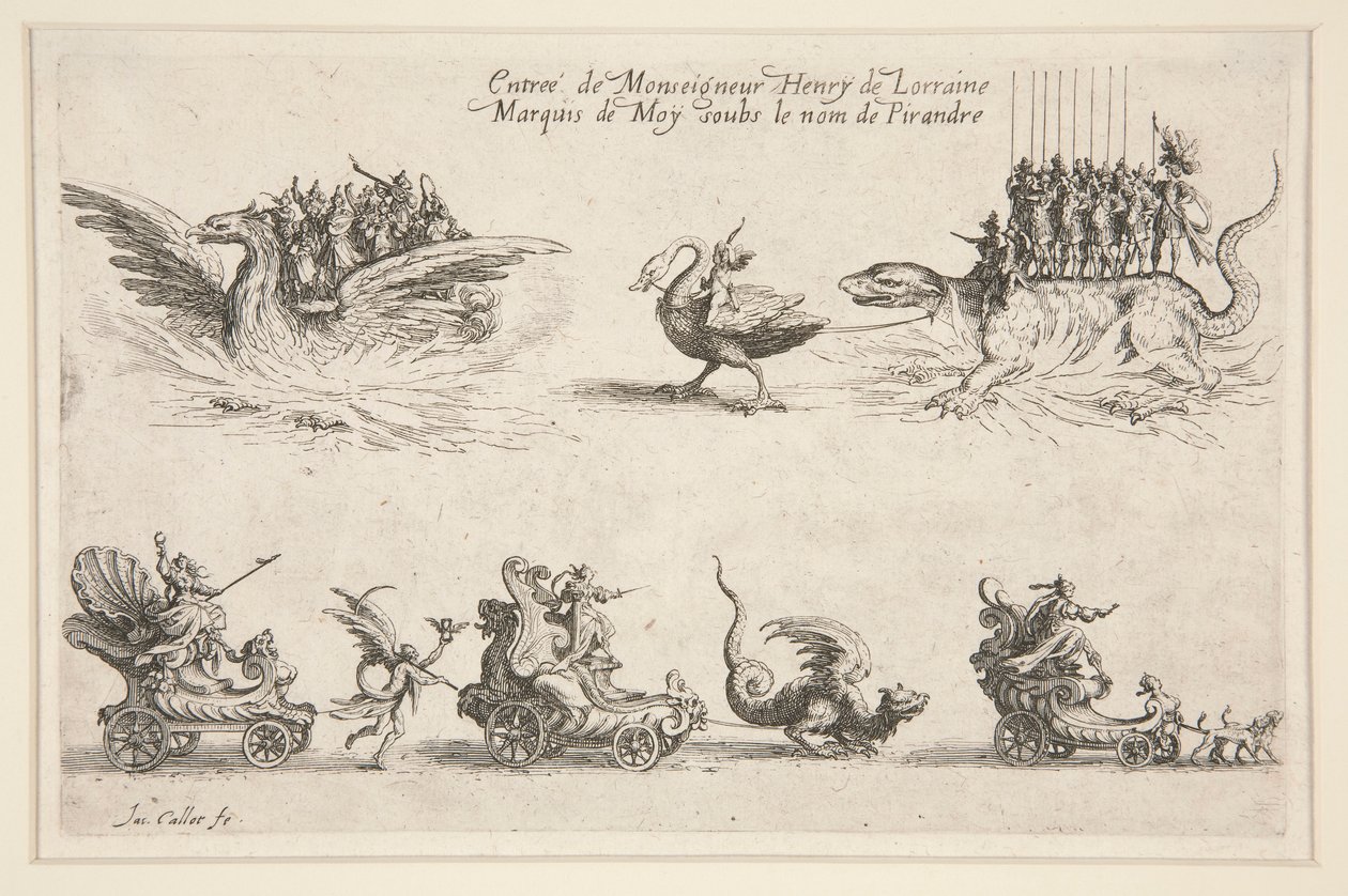 Combat à la Barrière, Entrée de Monseigneur Henry de Lorraine - Jacques Callot