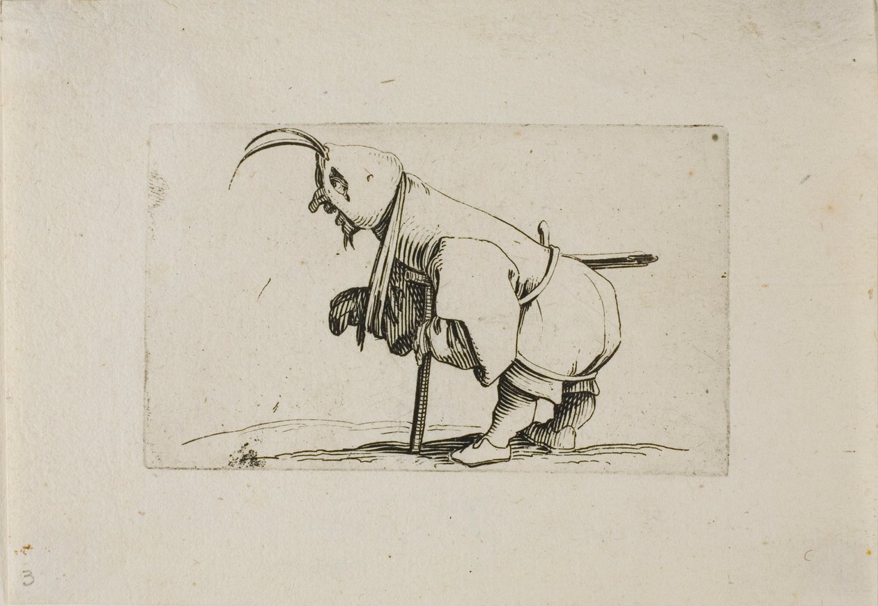Estropié avec un bonnet, de Varie Figure Gobbi - Jacques Callot