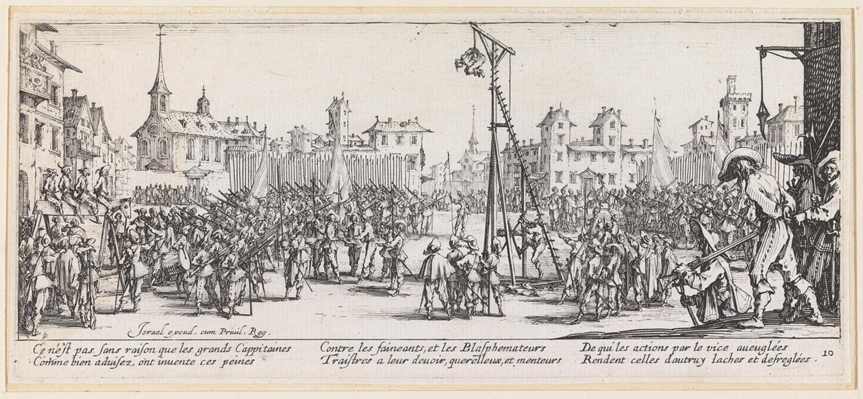 La torture à la potence basculante - Jacques Callot