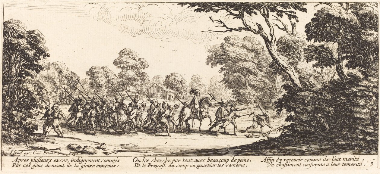 Découverte des soldats criminels - Jacques Callot