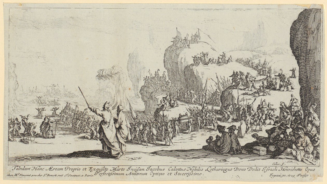 Traversée de la mer Rouge - Jacques Callot