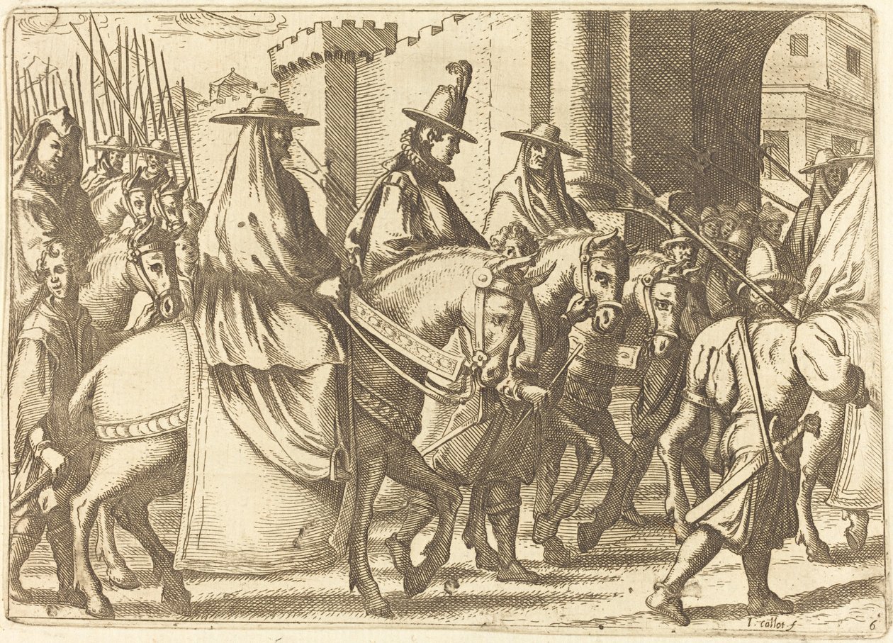 Entrée dans la ville de Ferrare, 1612 - Jacques Callot