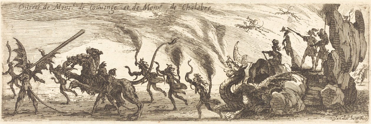 Entrée de M. de Couvonge et M. de Chalabre [planche supplémentaire] - Jacques Callot