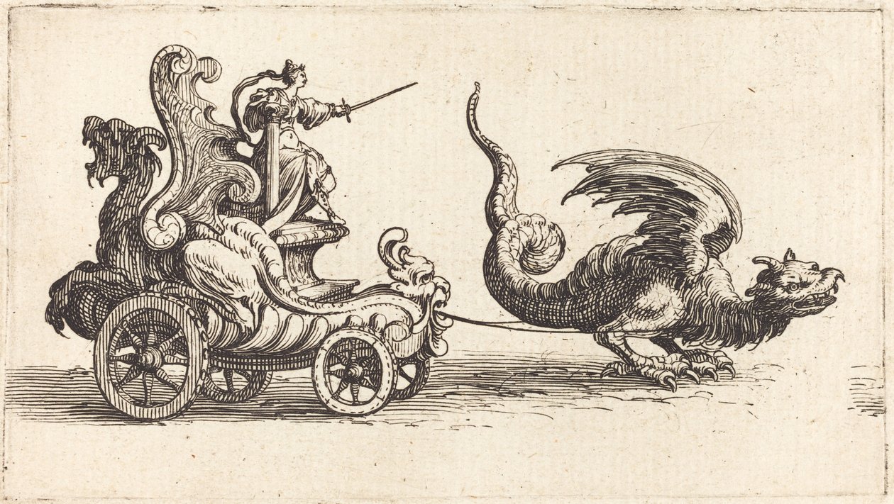 Entrée de Monseigneur Henry de Lorraine, Marquis de Moy, sous le nom de Pirandre - Jacques Callot