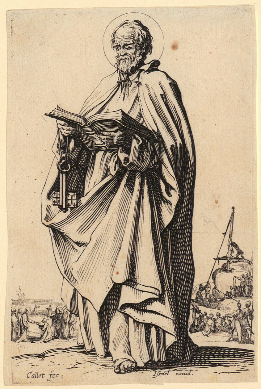 Le Sauveur, feuille n° 2 de la série « Jésus, les douze apôtres et Marie » - Jacques Callot