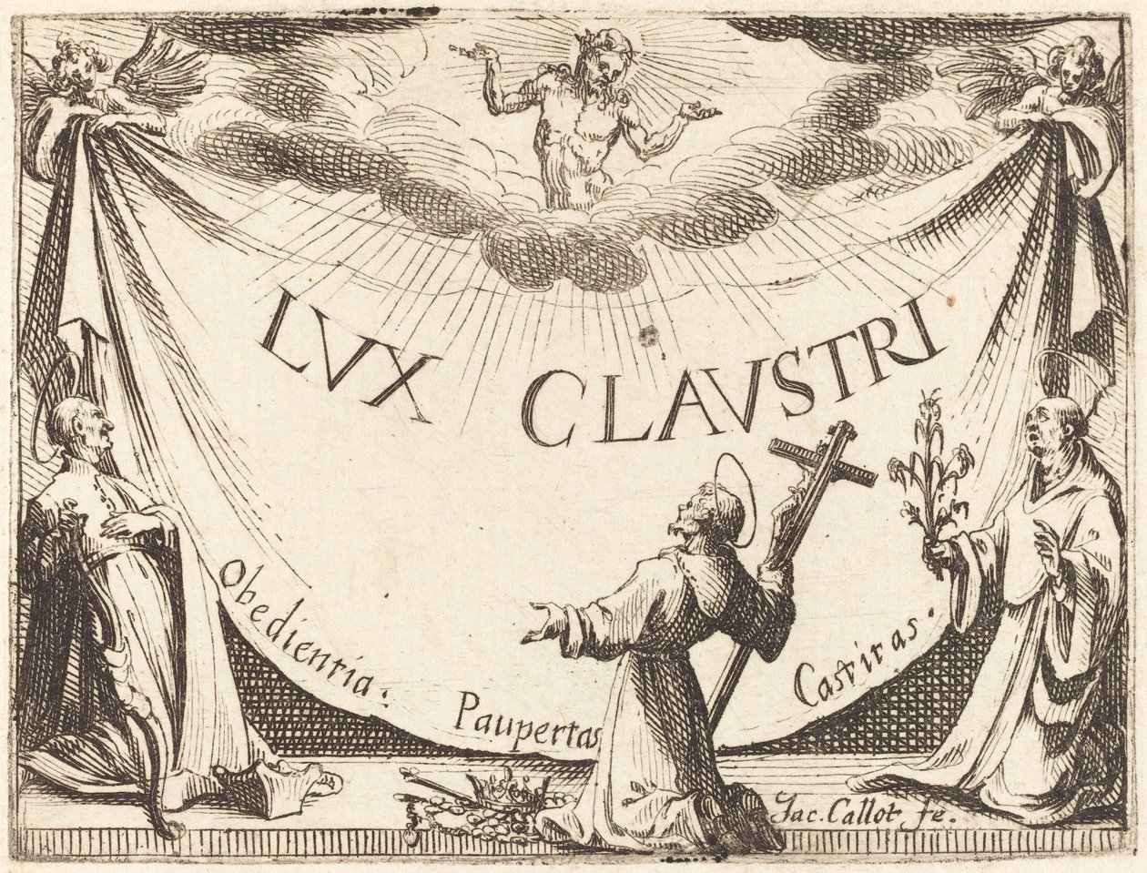 Frontispice pour "La lumière du cloître" - Jacques Callot