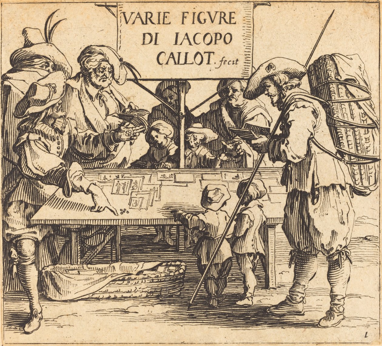 Frontispice pour Varie Figure, vers 1621 - Jacques Callot