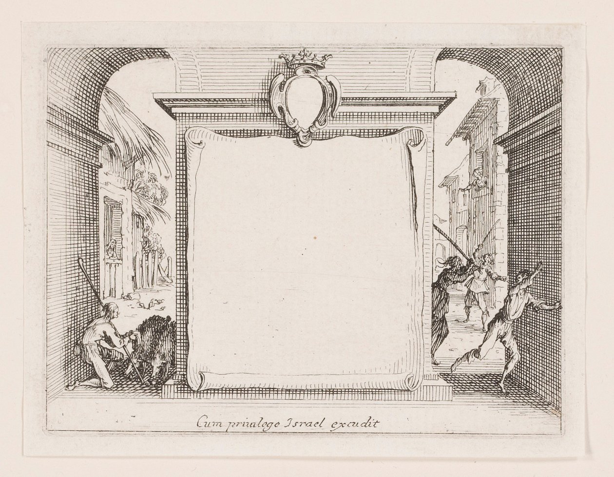 Frontispice, de la série La vie de l - Jacques Callot