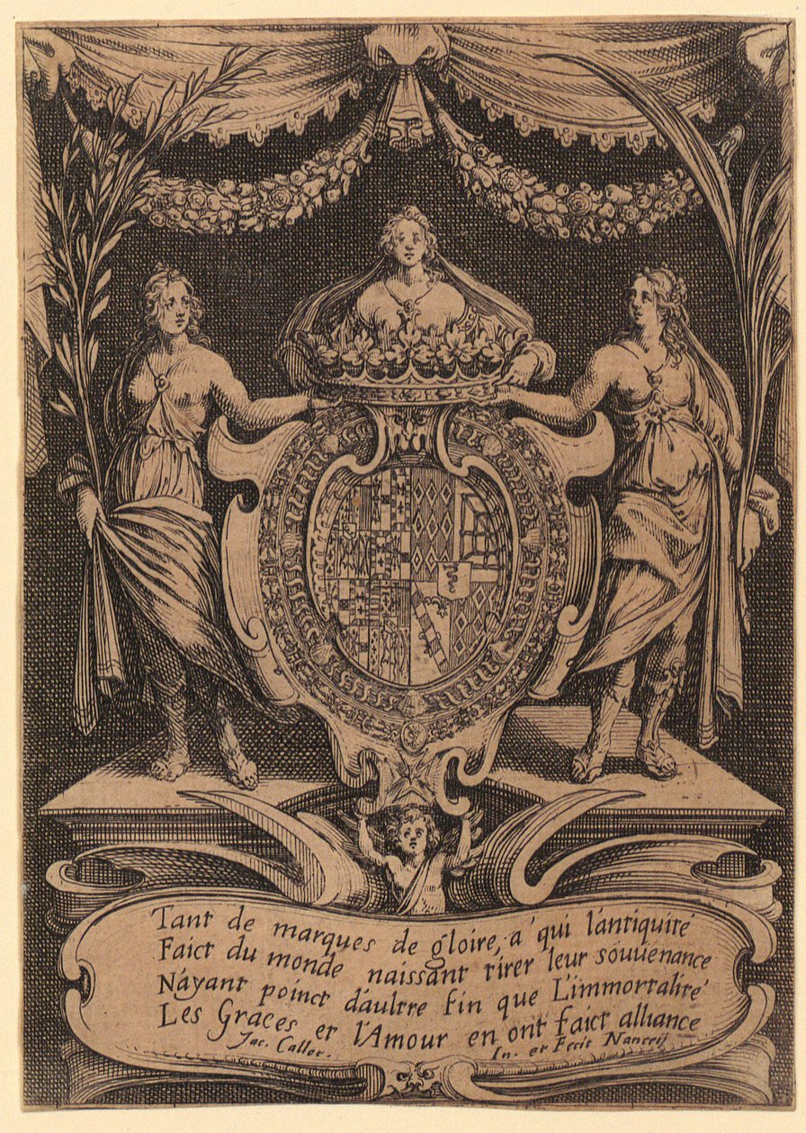 Frontispice, planche 1 de la série «Le Tournoi» - Jacques Callot