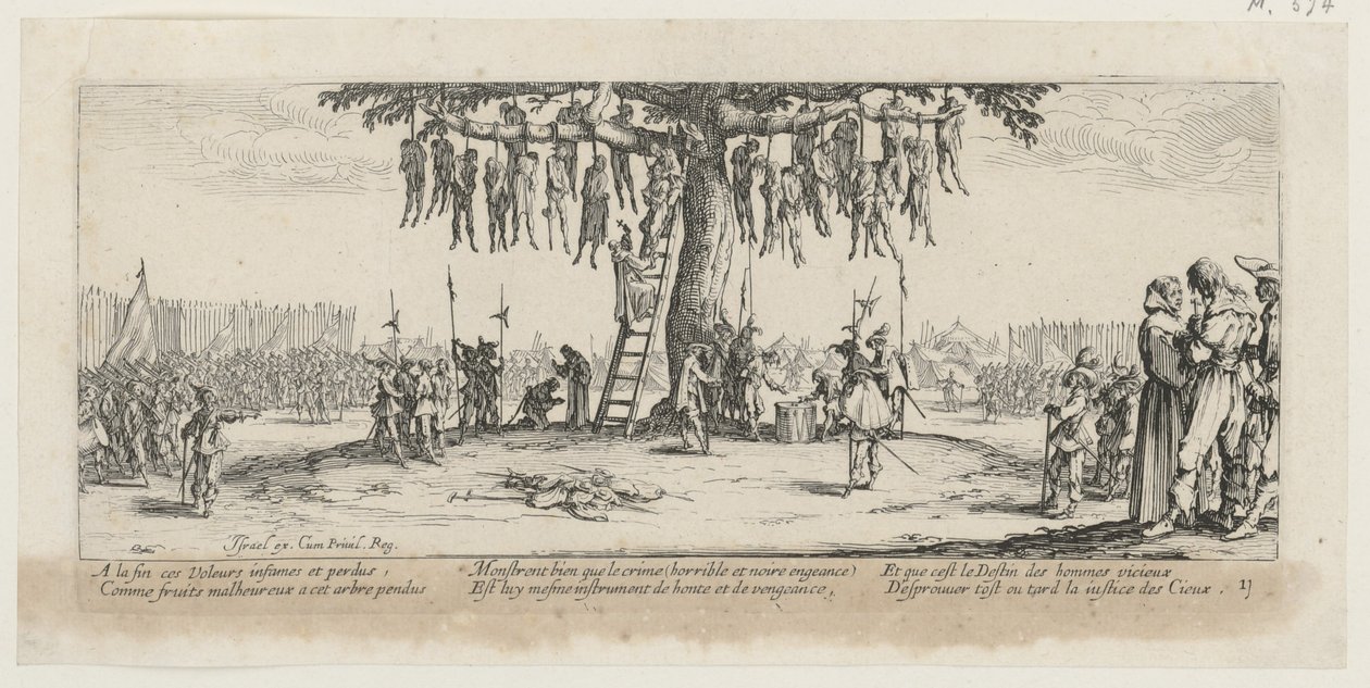 Accrochage, feuille n° 11 de la série « Les horreurs de la guerre » - Jacques Callot