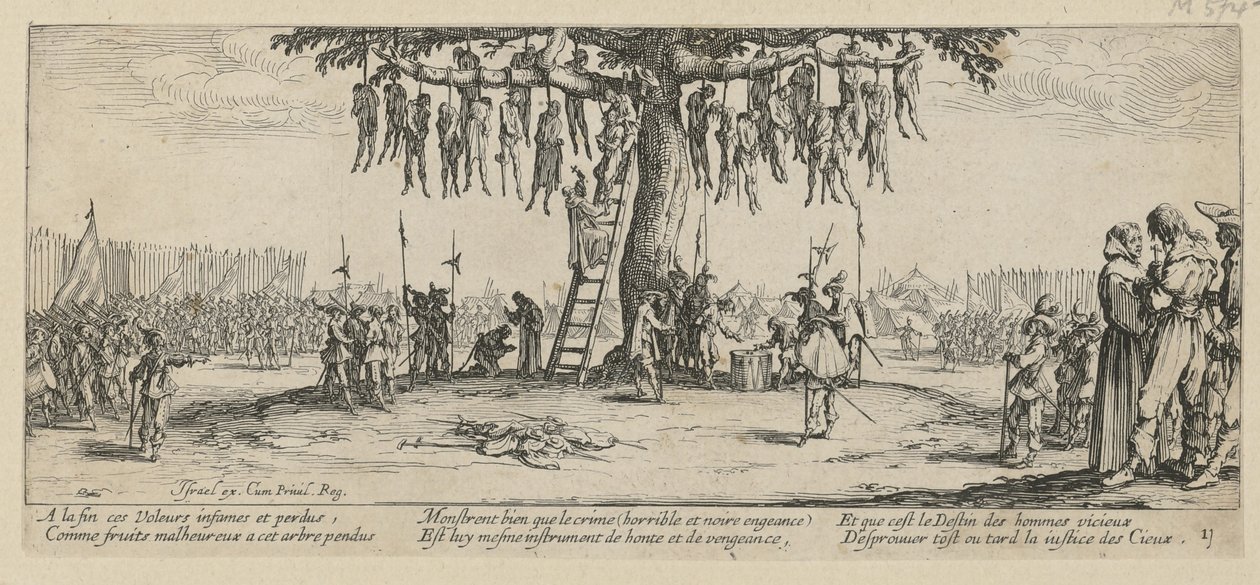 Accrochage, feuille n° 11 de la série « Les horreurs de la guerre » - Jacques Callot