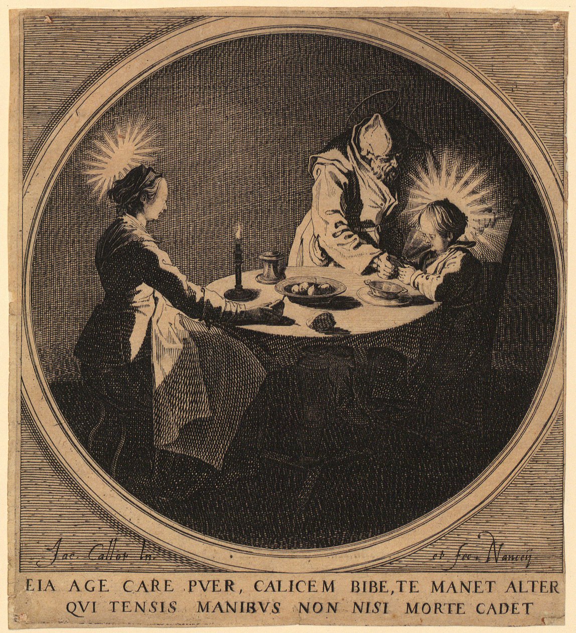 Sainte Famille à table - Jacques Callot