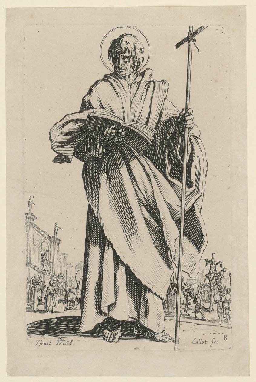 Saint Philippe, feuille n° 11 de la série « Jésus, les douze apôtres et Marie » - Jacques Callot