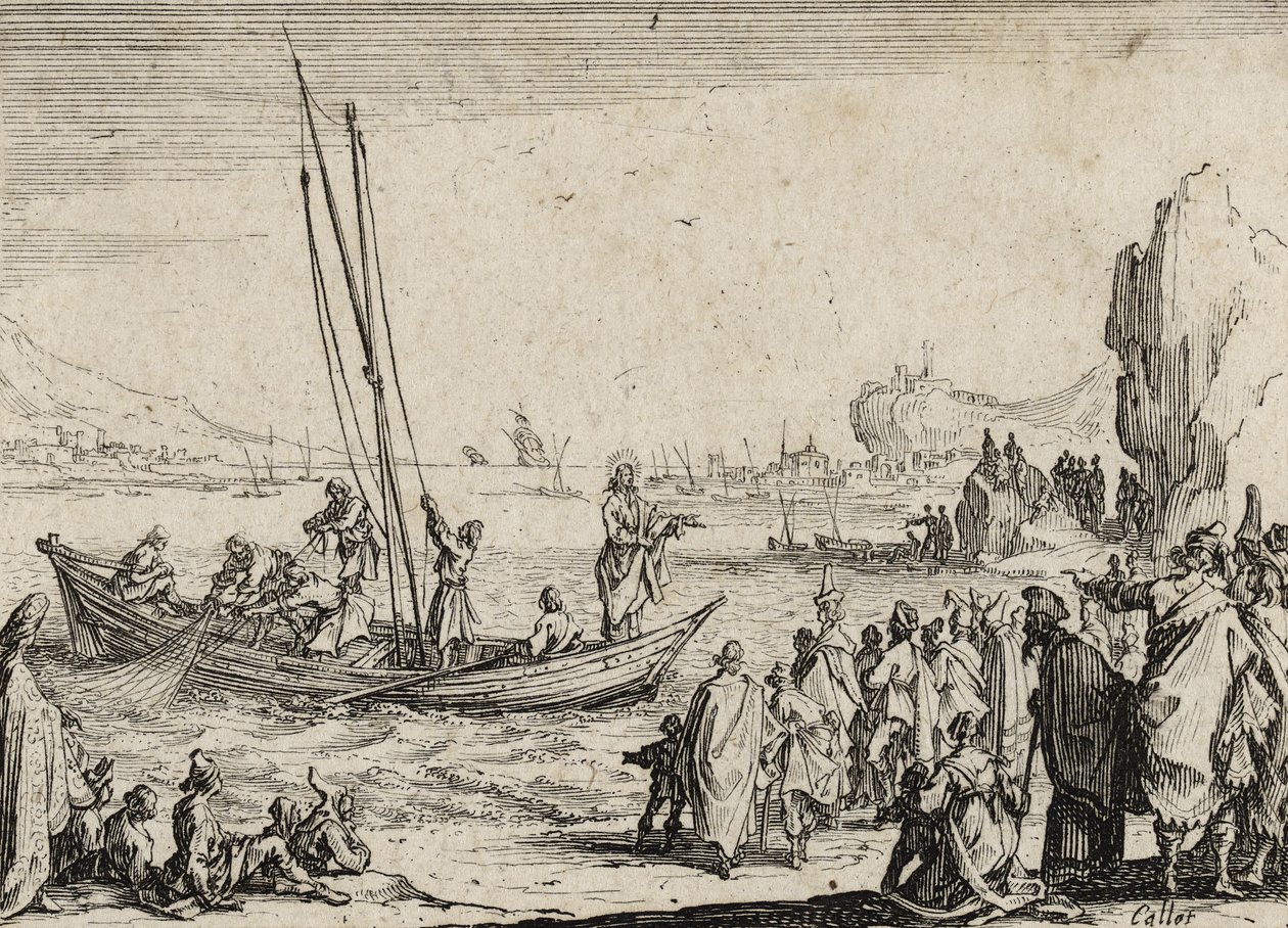 Jésus prêchant au bord de la mer, 1635 - Jacques Callot
