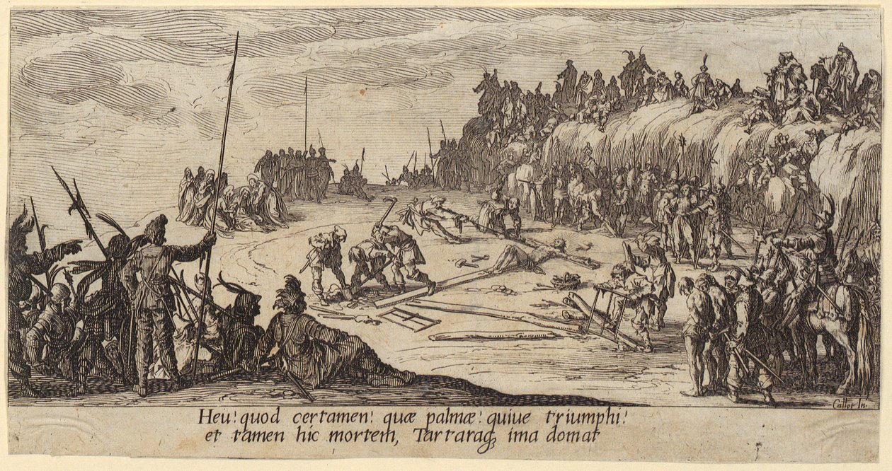 La Crucifixion, feuille n° 7 de la série « La Grande Passion » - Jacques Callot