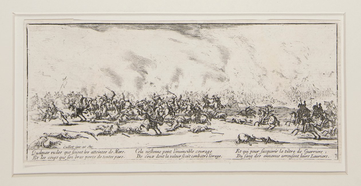 La bataille, planche 3 de la série Les grandes misères de la guerre - Jacques Callot