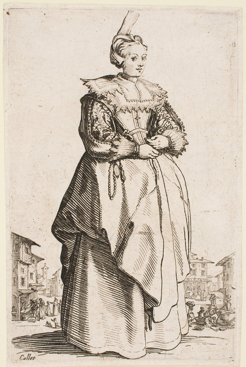 Dame avec un chapeau levé (de la série 
