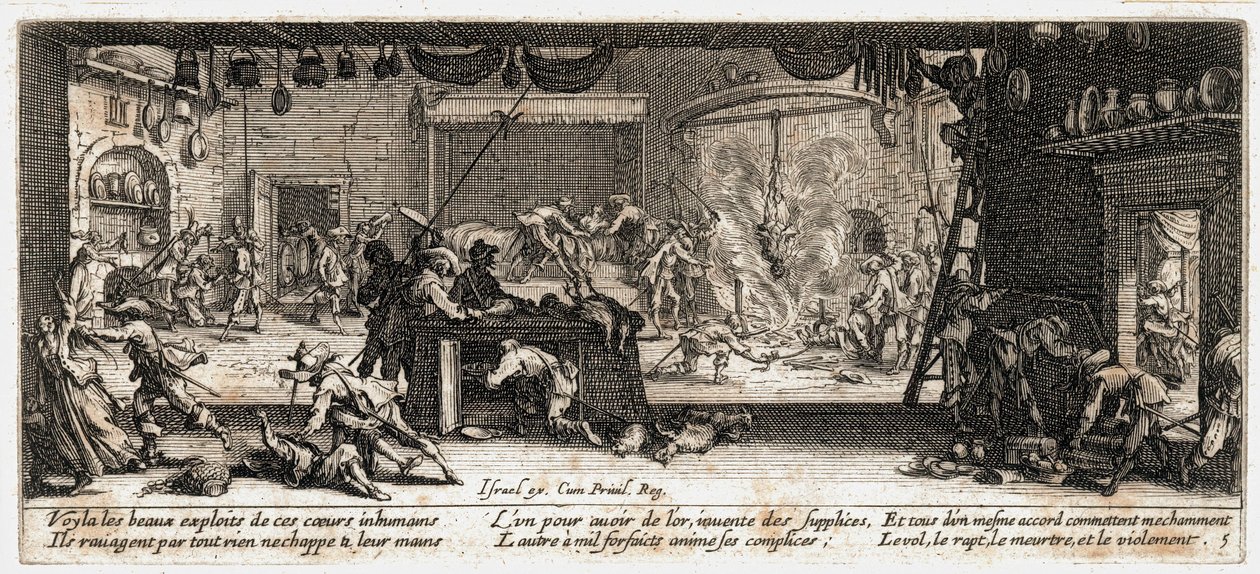 Les Miseres et les Malheurs de la Guerre … (engraving) - Jacques Callot