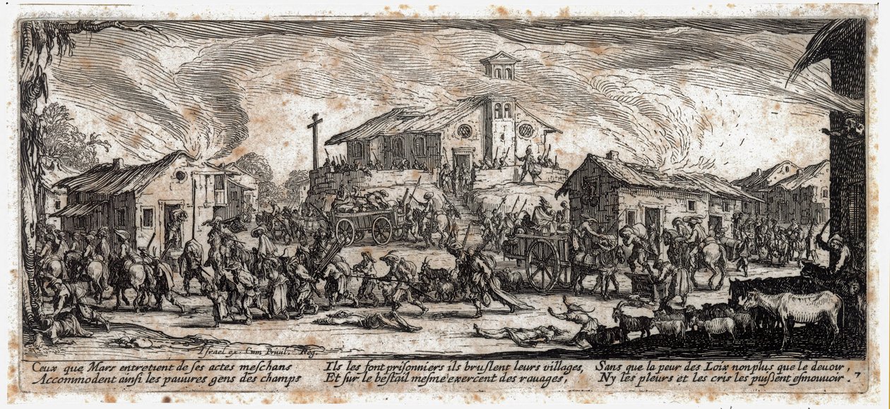 Les Miseres et les Malheurs de la Guerre … (engraving) - Jacques Callot