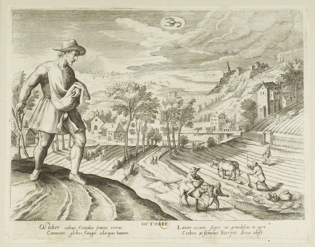 Les mois. 10, octobre - Jacques Callot