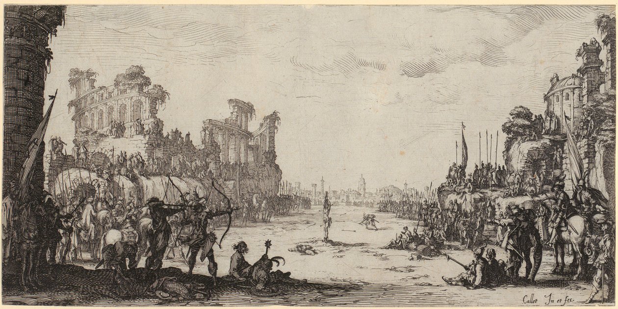 Le martyre de saint Sébastien - Jacques Callot