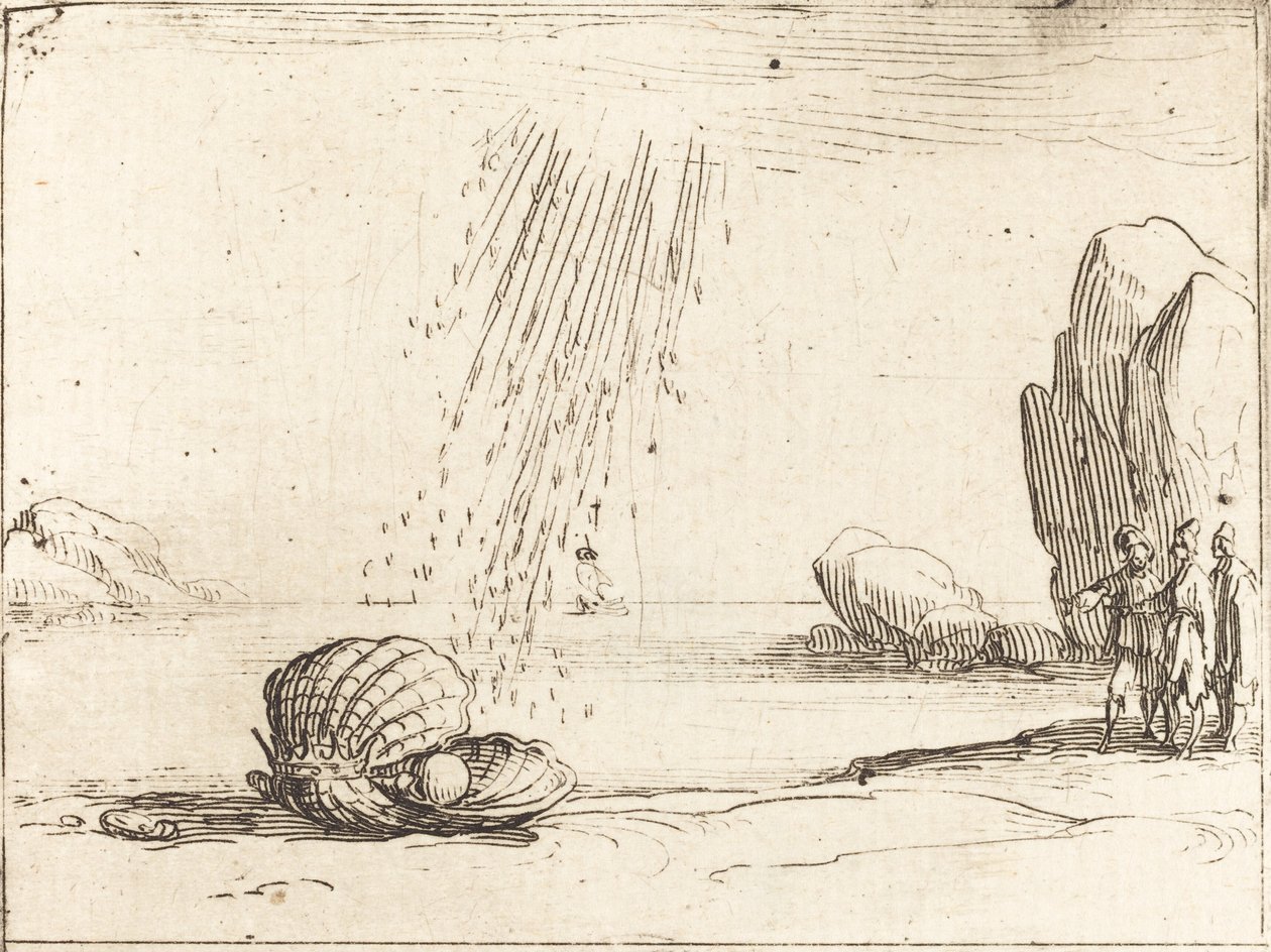 Huître avec perle - Jacques Callot