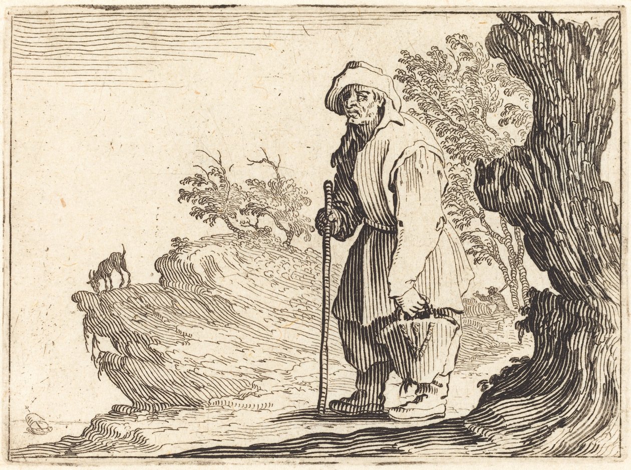 Paysanne avec sac - Jacques Callot